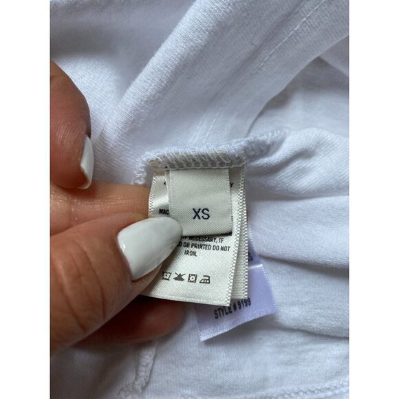 CITIZEN Of Humanity BNWOT Sz XSmall "Cecilia" White Tshirt NEW Padded Shoulders - Picture 6 of 9